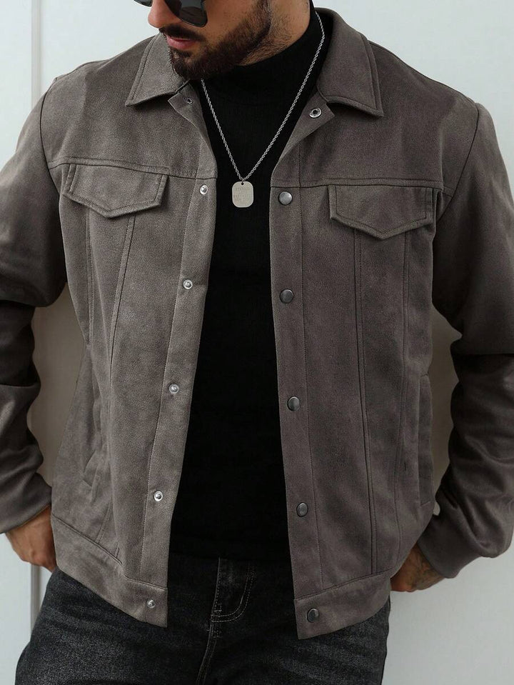 Unisex Casual Fleece Jacket Relaxed Fit
