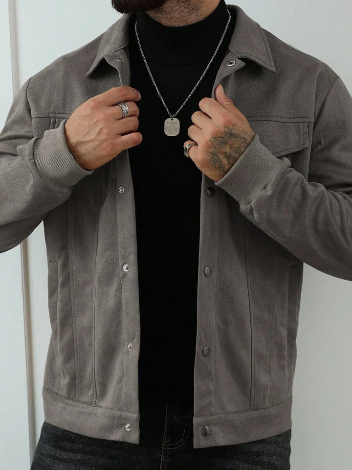 Unisex Casual Fleece Jacket Relaxed Fit