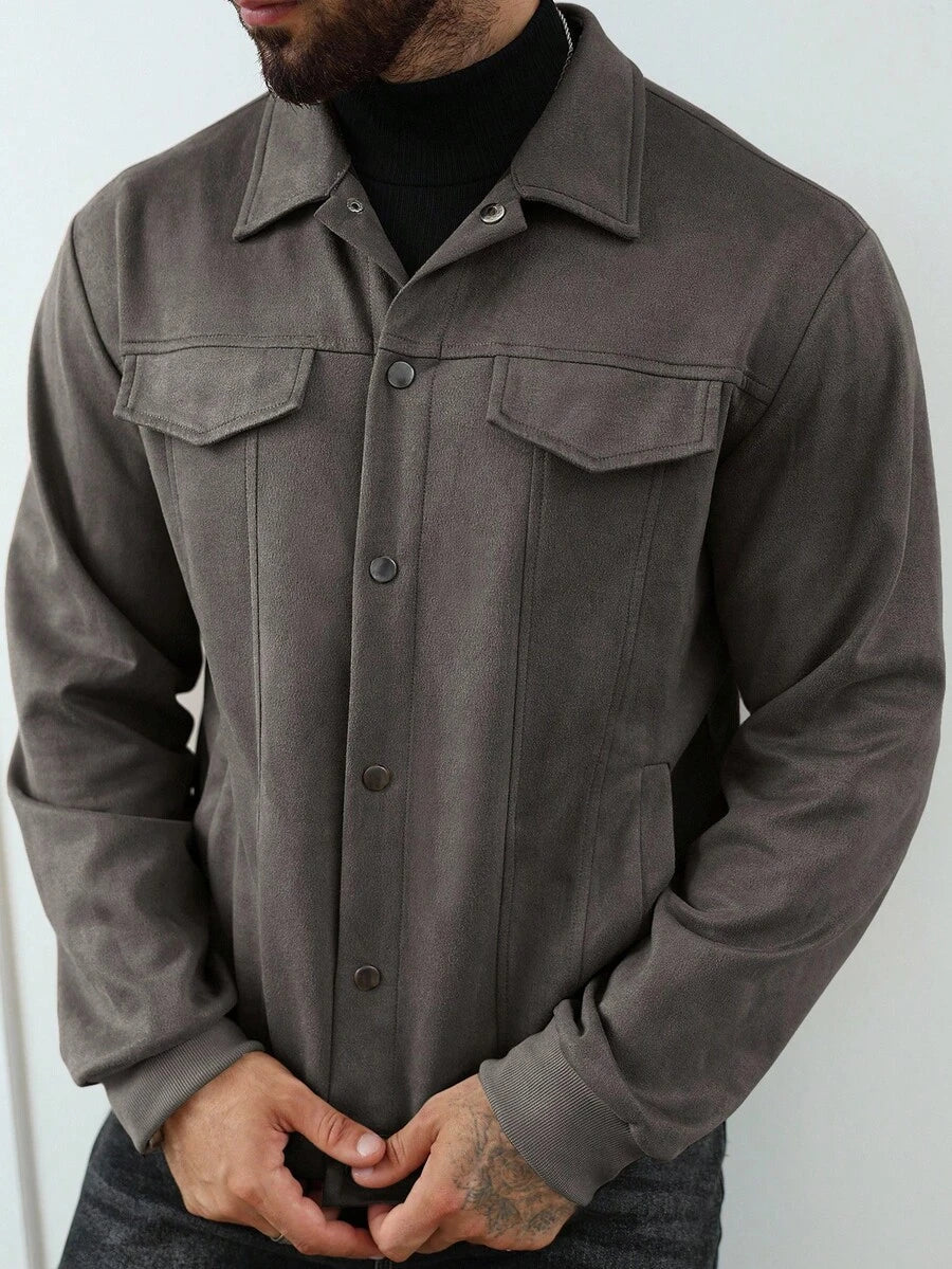 Unisex Casual Fleece Jacket Relaxed Fit