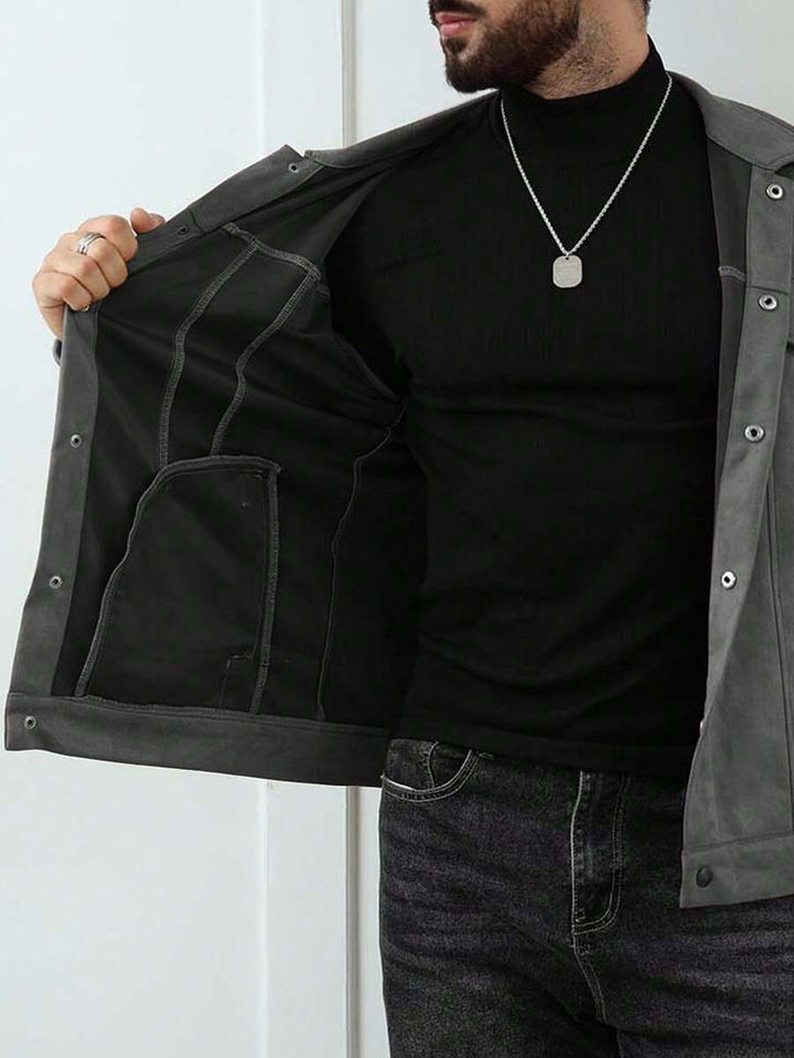 Unisex Casual Fleece Jacket Relaxed Fit