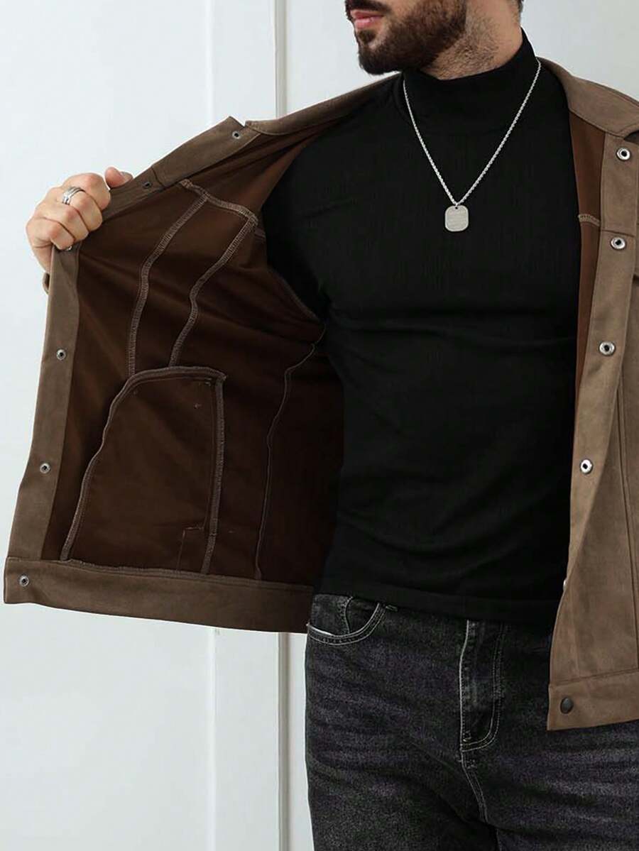 Unisex Casual Fleece Jacket Relaxed Fit