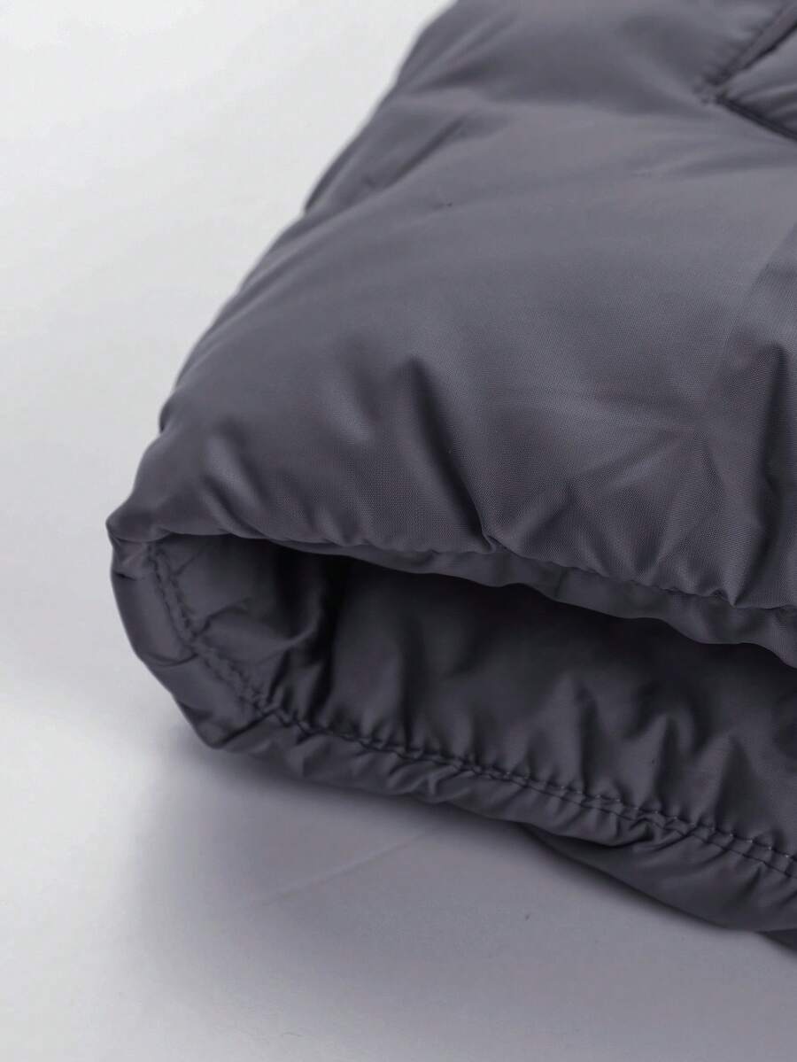 Unisex Casual Padded Jacket Quilted Relaxed Fit