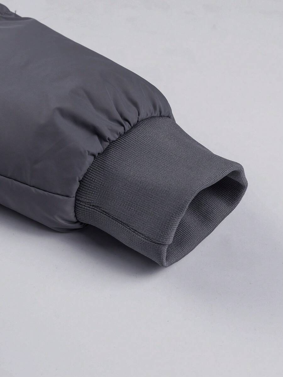 Unisex Casual Padded Jacket Quilted Relaxed Fit