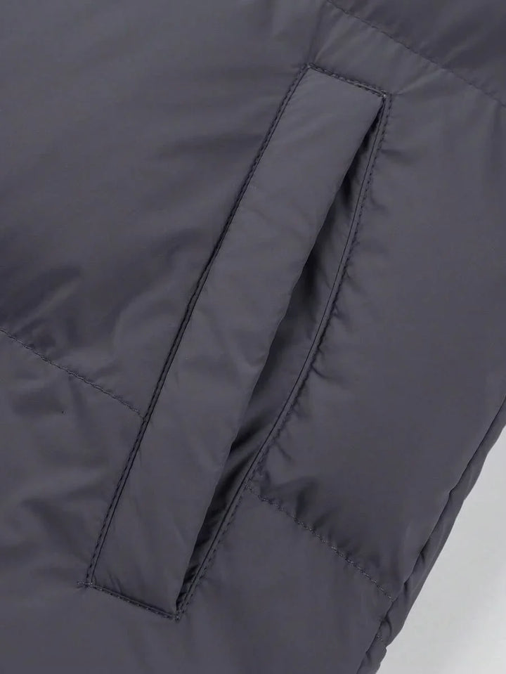Unisex Casual Padded Jacket Quilted Relaxed Fit