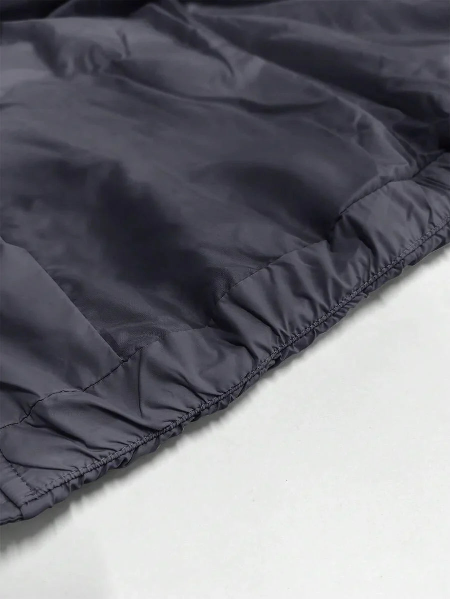 Unisex Casual Padded Jacket Quilted Relaxed Fit
