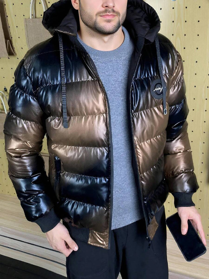 Womens Padded Coat with Hooded Design