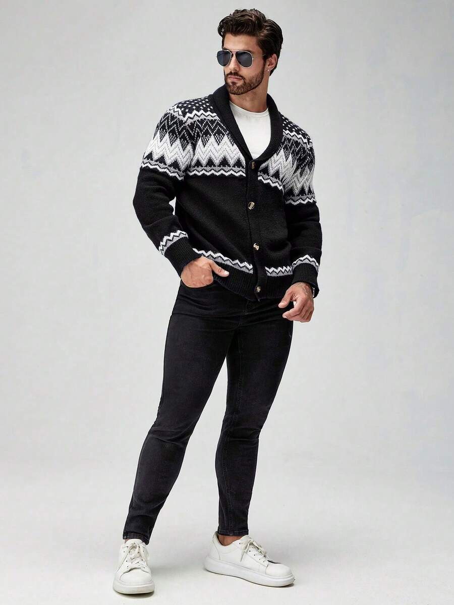 Womens Embroidered Knit Cardigan Regular Fit