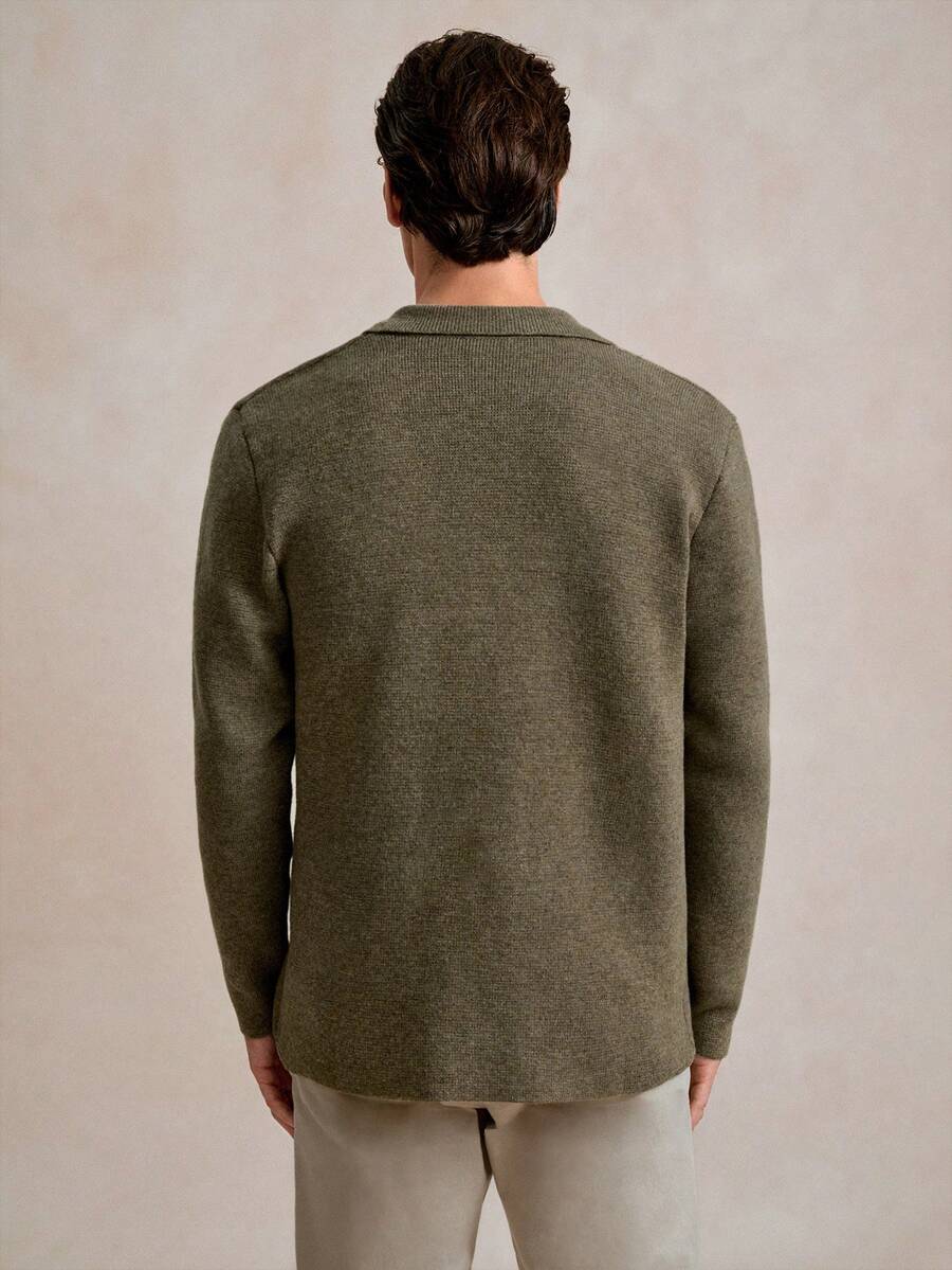 Mens Cardigan Casual Fit Knit