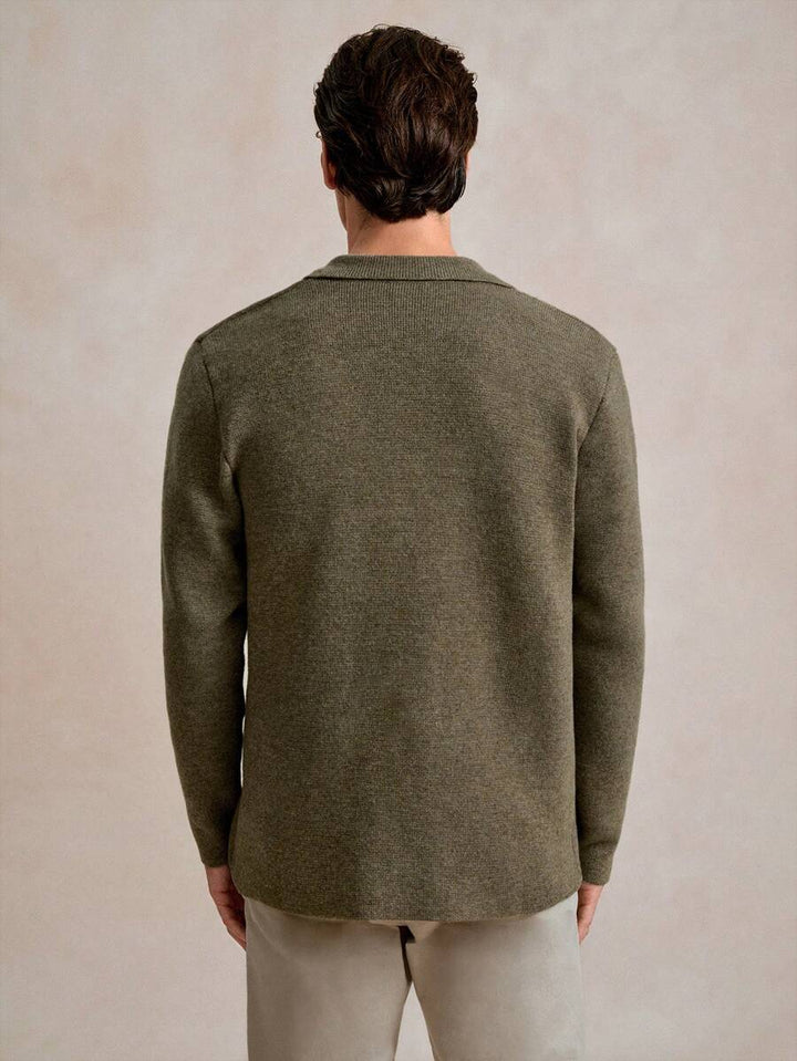 Mens Cardigan Casual Fit Knit