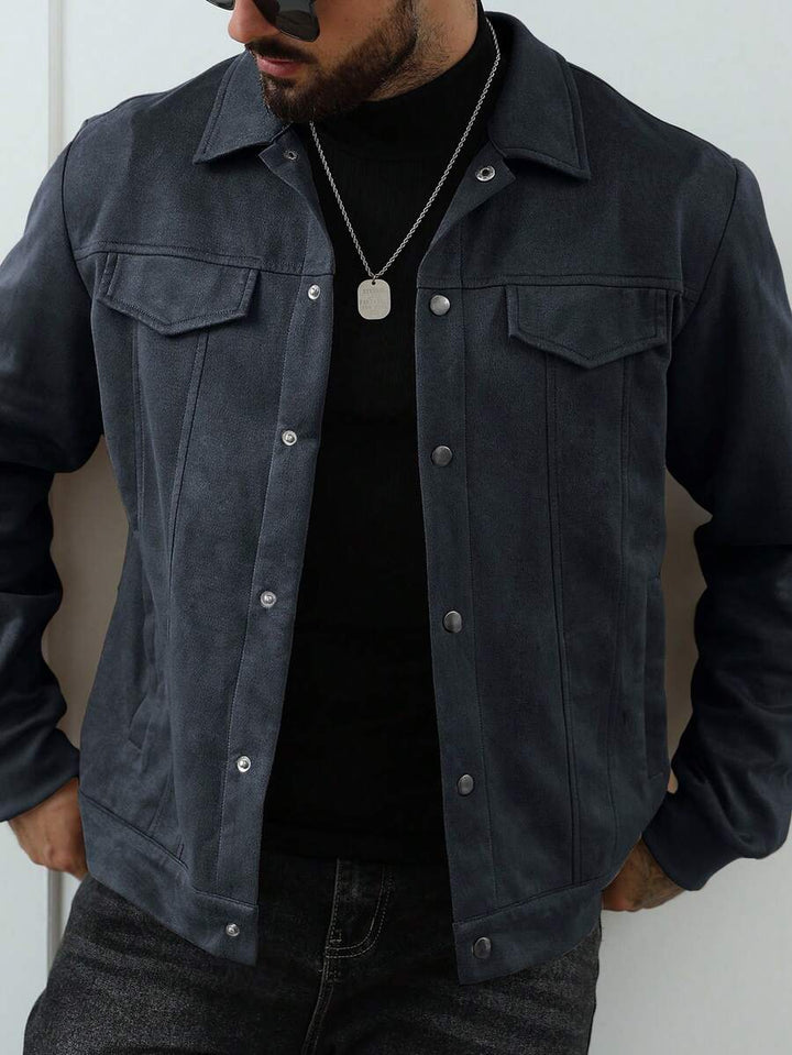 Unisex Casual Fleece Jacket Relaxed Fit