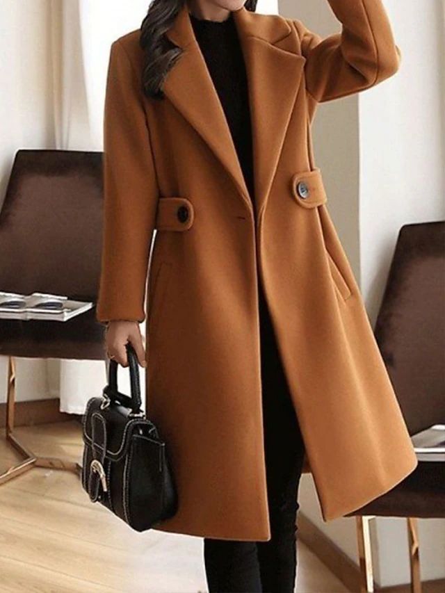 Womens Winter Coat with Belt Warm Fit