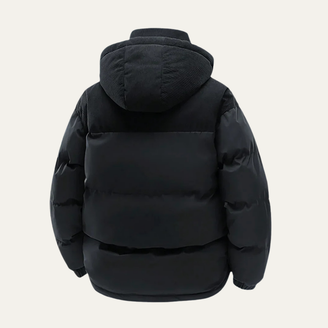 Mens Winter Puffer Jacket Thick Insulated Hooded