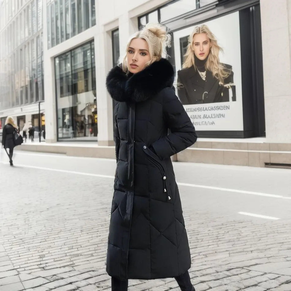 Womens Winter Coat Wool Blend Relaxed Fit