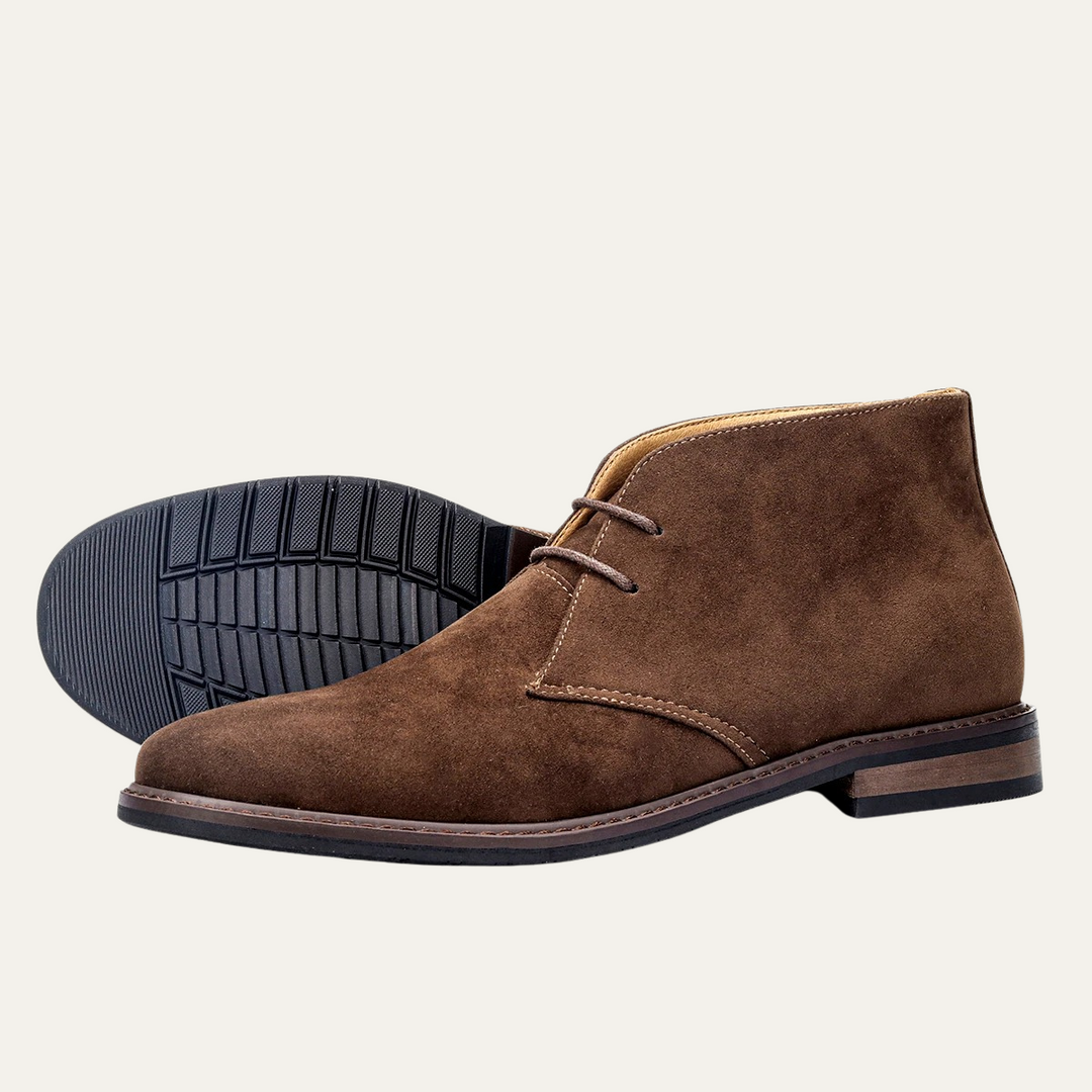 Mens Lace-Up Suede Boots Classic Style