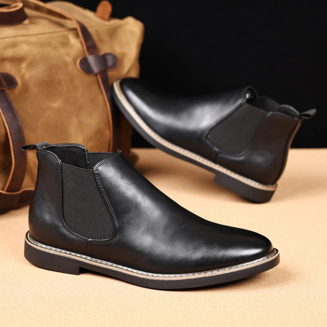 Mens Leather Chelsea Boots Elegant Style