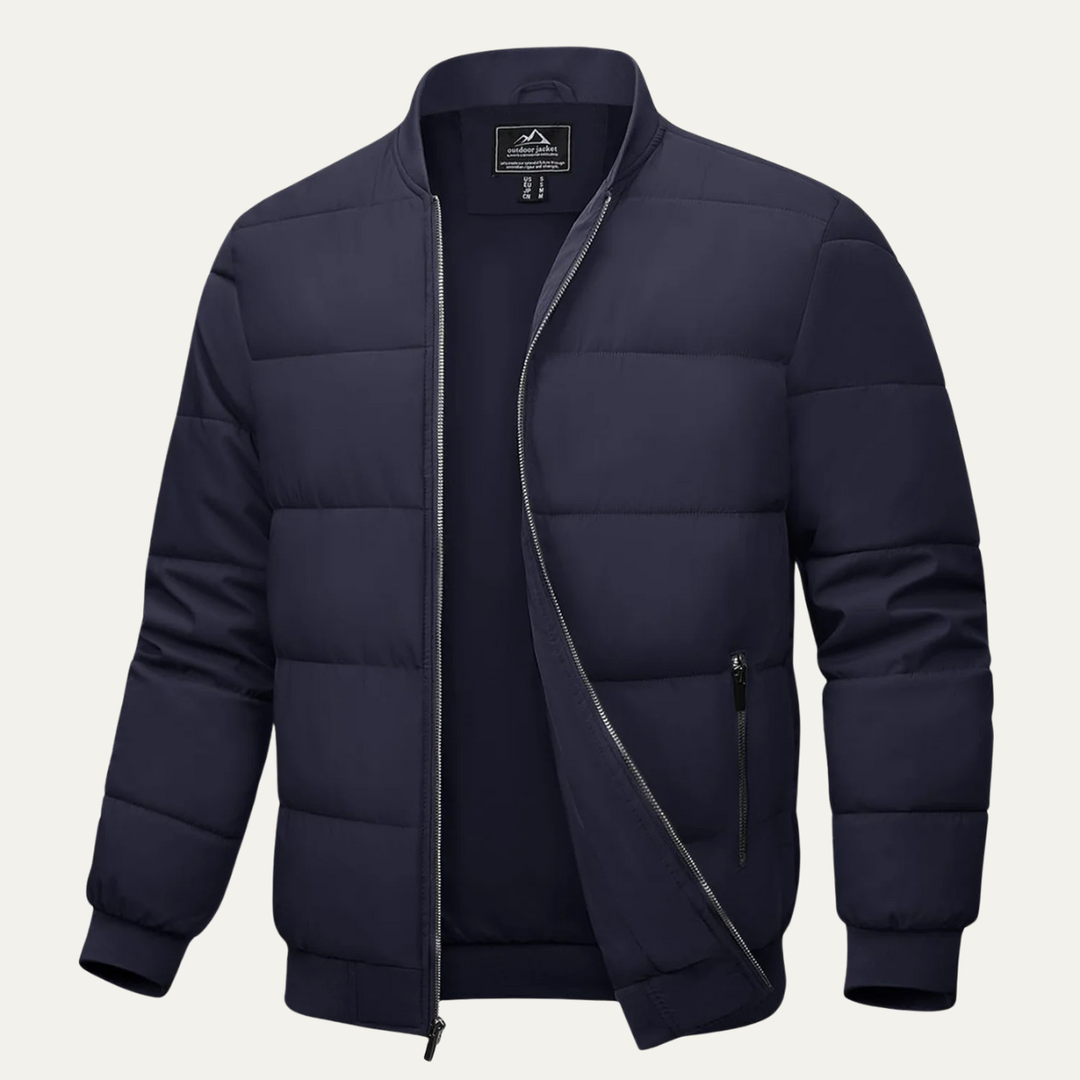 Mens Quilted Puffer Jacket Lightweight Insulated