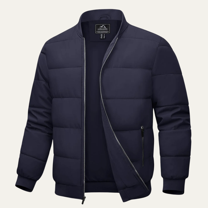 Mens Quilted Puffer Jacket Lightweight Insulated