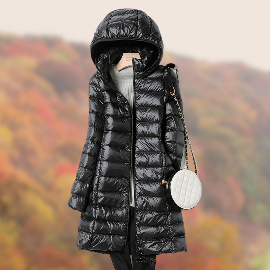 Womens Parka Jacket Water Repellent Slim Fit