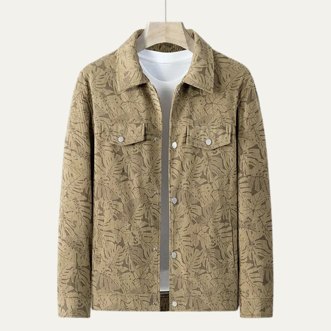 Mens Quilted Cotton Jacket Casual Slim Fit