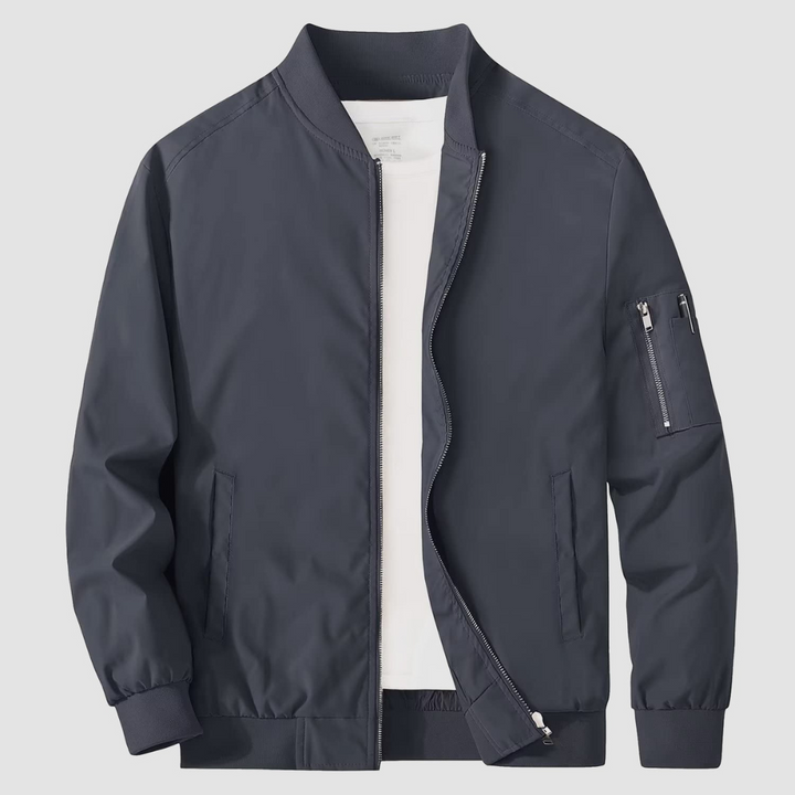 Mens Bomber Jacket Full Zipper Classic Fit
