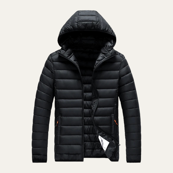Mens Hooded Puffer Parka Jacket Insulated Winter - BritishMode