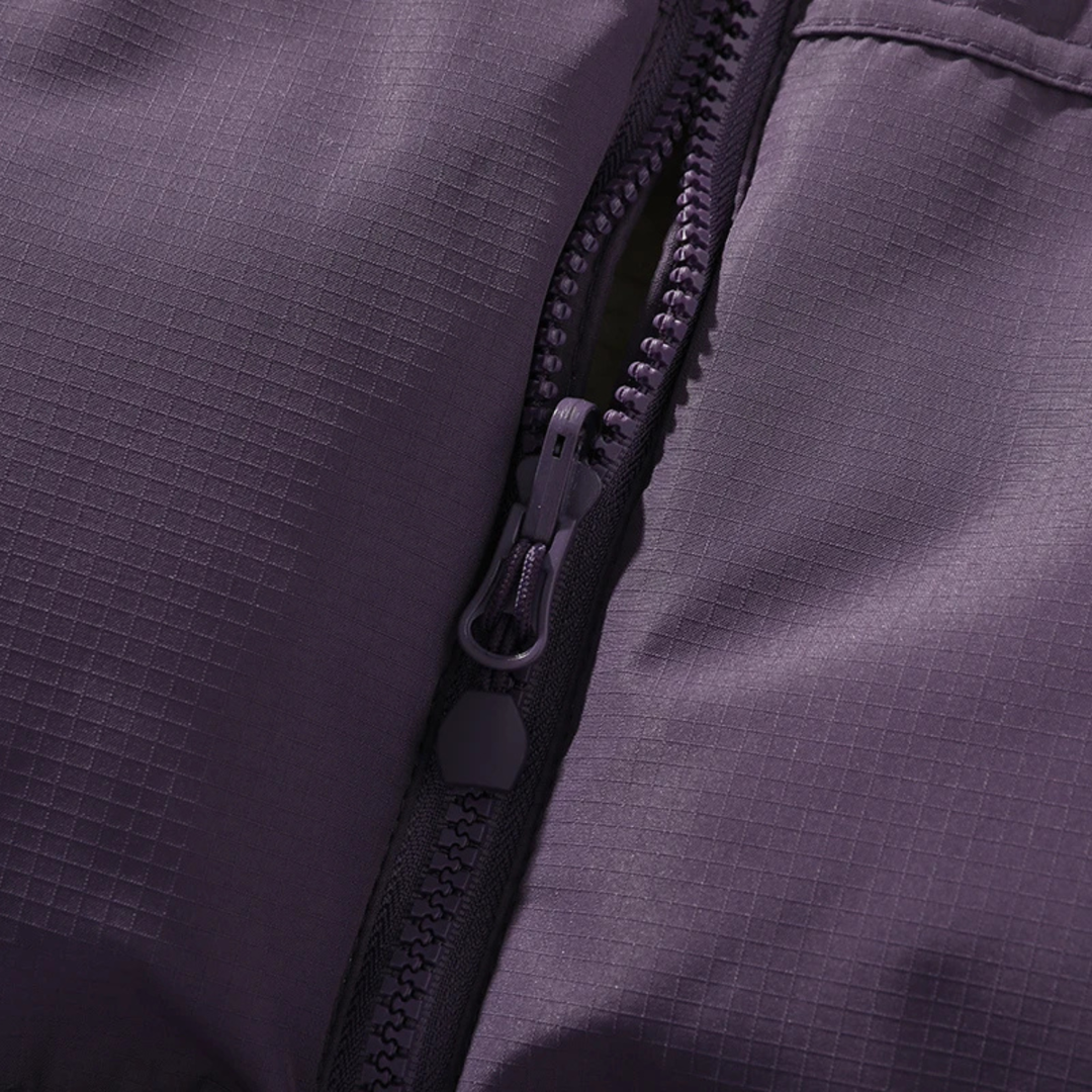 Mens Reversible Fleece Puffer Parka Warm Winter