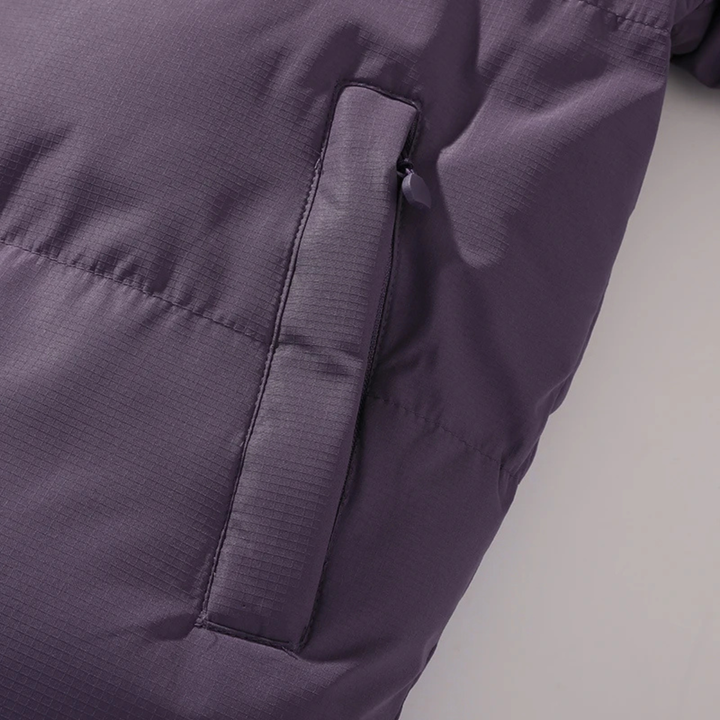 Mens Reversible Fleece Puffer Parka Warm Winter