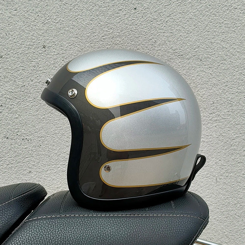 Unisex Motorcycle Helmet Vintage Style DOT ECE Certified