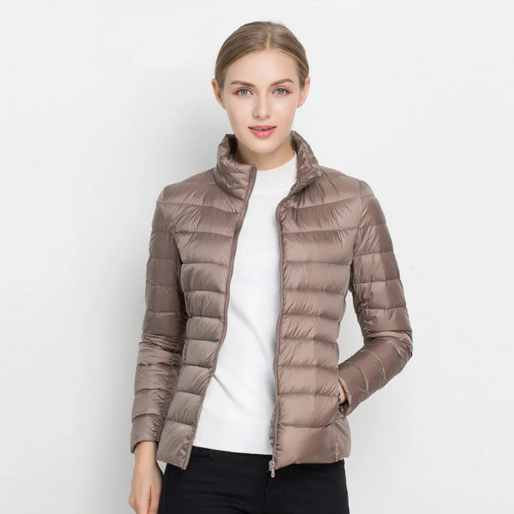 Womens Down Jacket Long Sleeve Thermal Insulated