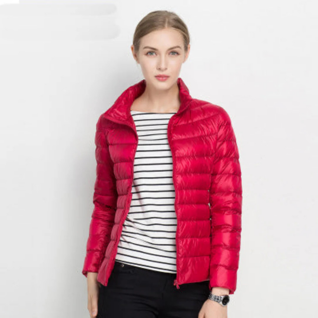 Womens Down Jacket Long Sleeve Thermal Insulated