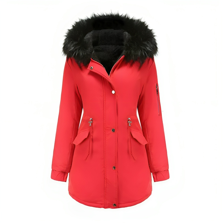 Womens Waterproof Parka Jacket Warm Insulated