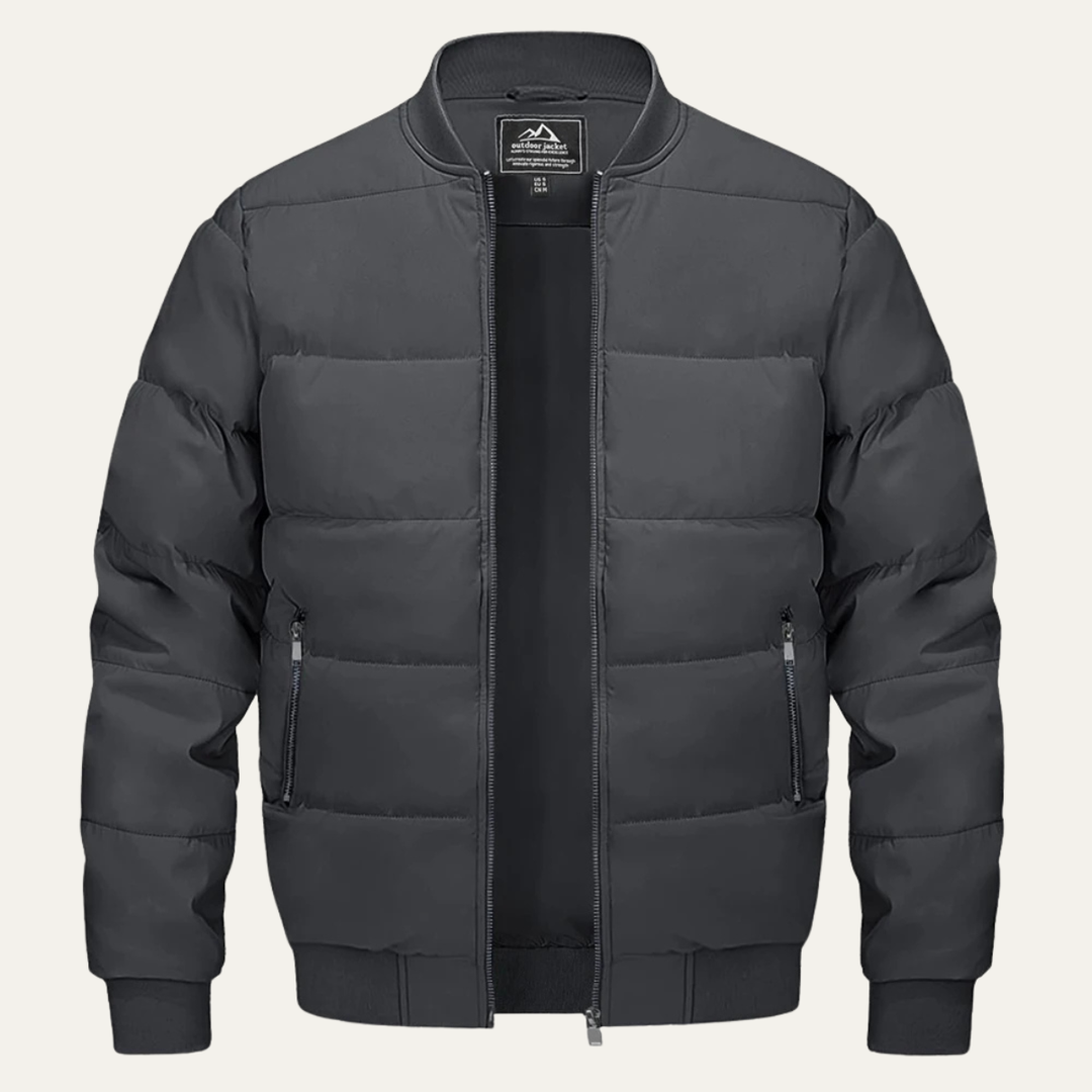 Mens Quilted Puffer Jacket Lightweight Insulated