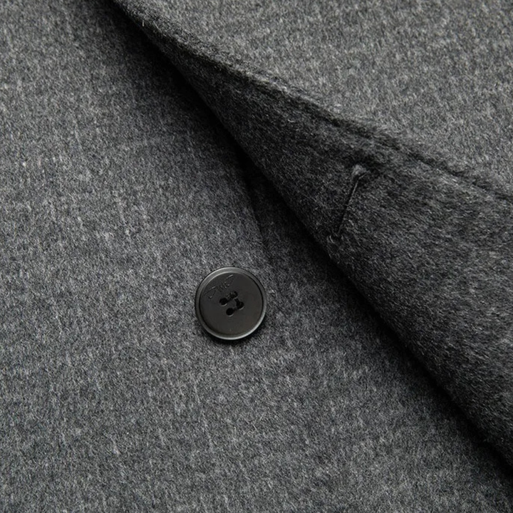 Mens Wool Overcoat Double-Faced Classic Fit
