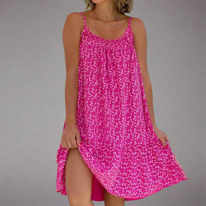 Womens Sundress Floral Pattern Sleeveless Fit
