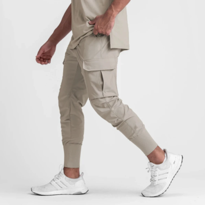 Mens Cargo Joggers with Large Pockets Comfortable Fit