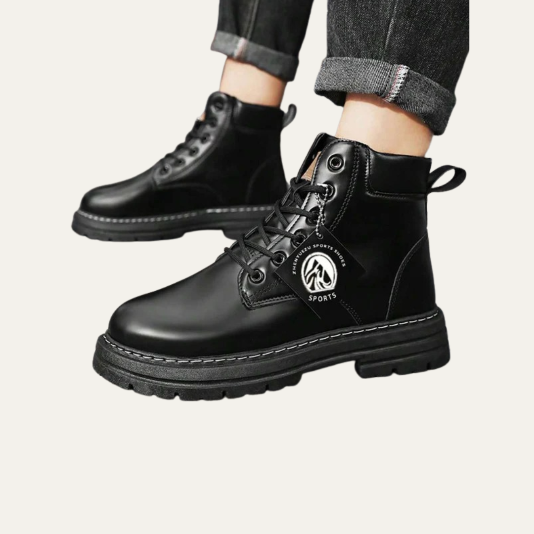 Mens Chelsea Work Boots Rugged Lug Sole