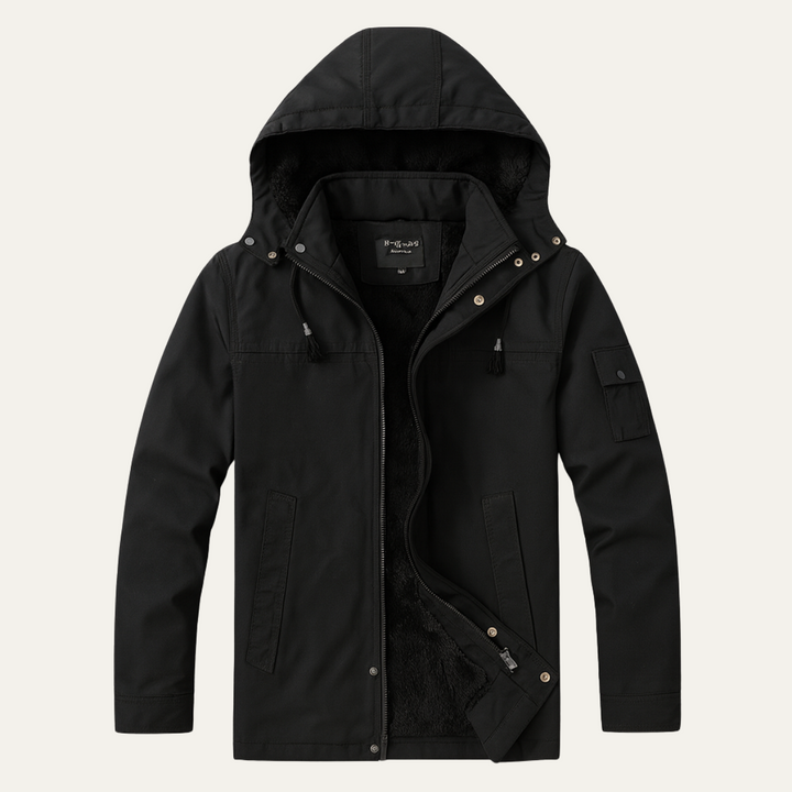 Mens Modern Parka Jacket with Hood Winter Outerwear - BritishMode