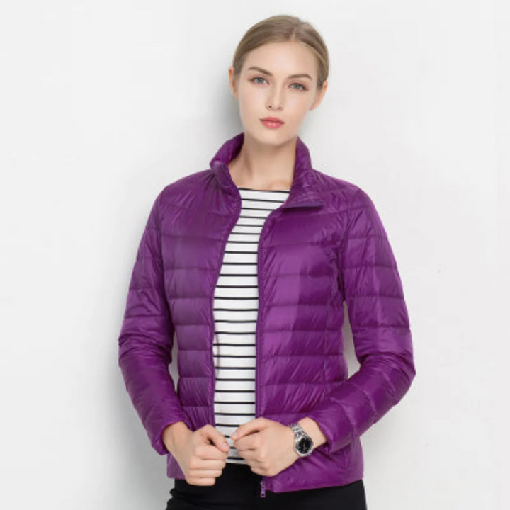Womens Down Jacket Long Sleeve Thermal Insulated - BritishMode