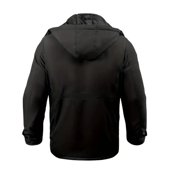 Mens Winter Jacket Plush Lined Hooded Regular Fit