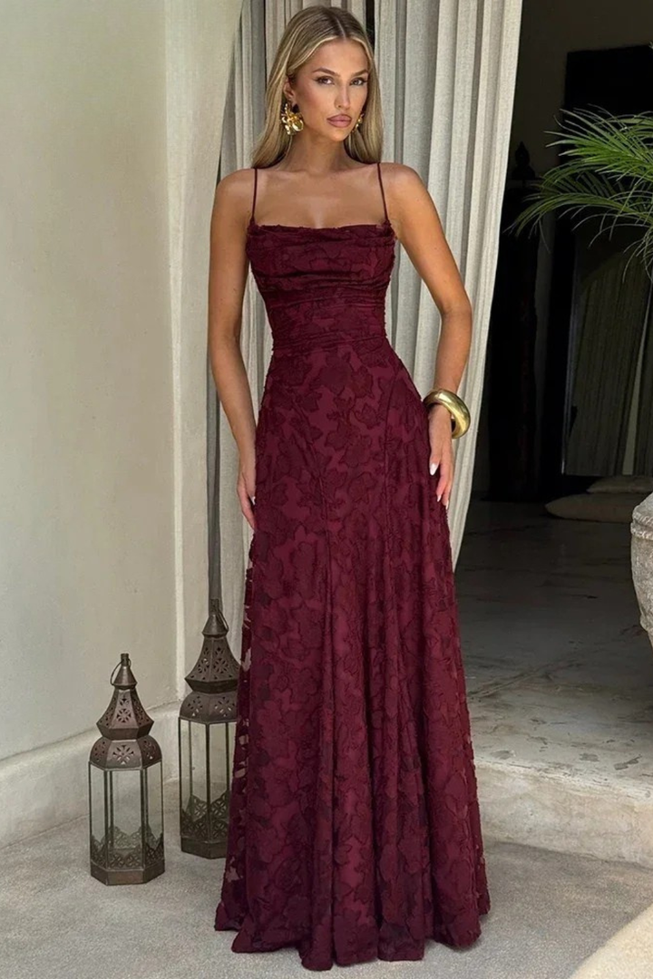 Womens Maxi Dress Floral Pattern Lightweight Flowing