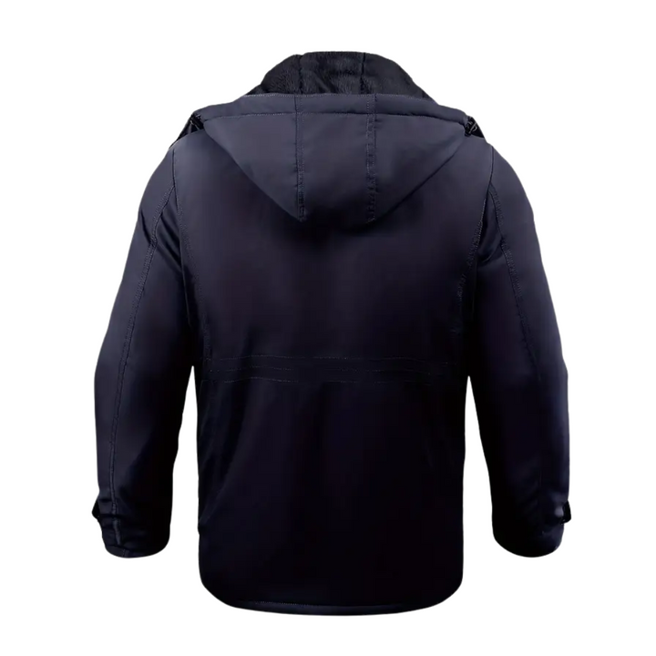 Mens Winter Jacket Plush Lined Hooded Regular Fit