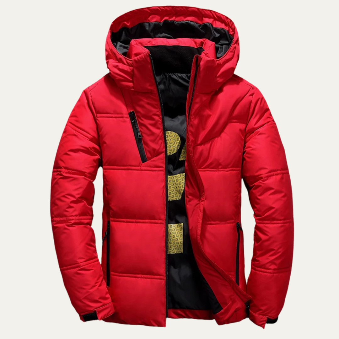 Mens Insulated Puffer Jacket Wide Baffle Design