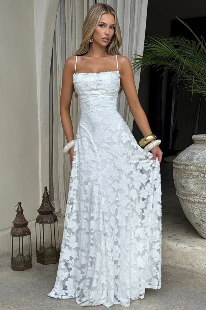 Womens Maxi Dress Floral Pattern Lightweight Flowing