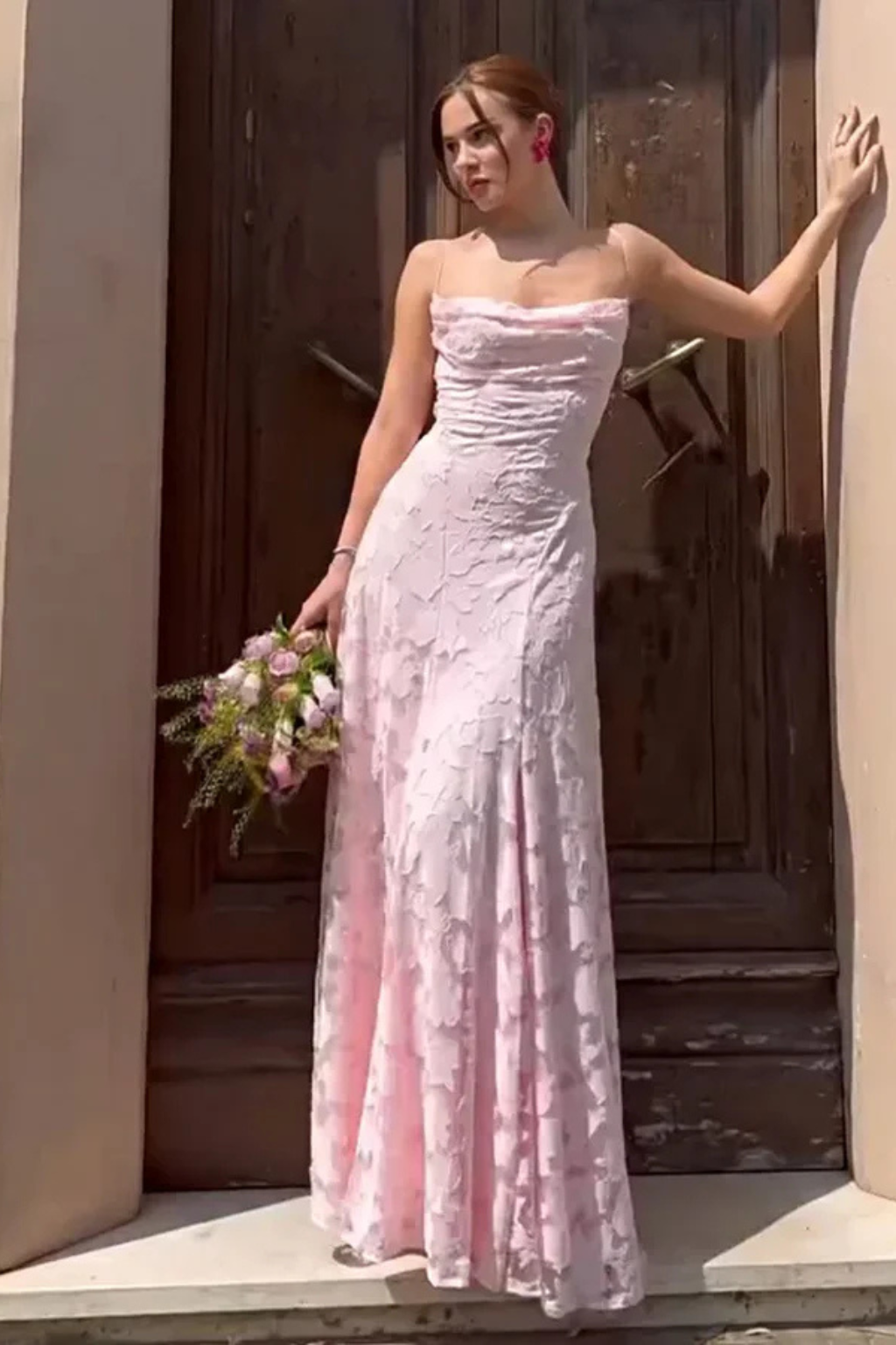 Womens Maxi Dress Floral Pattern Lightweight Flowing