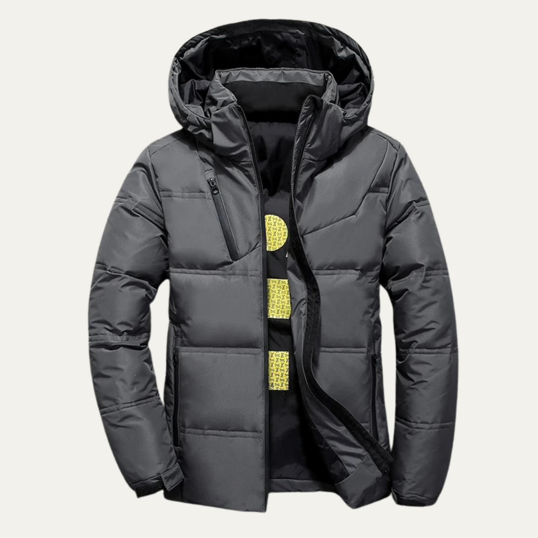 Mens Insulated Puffer Jacket Wide Baffle Design