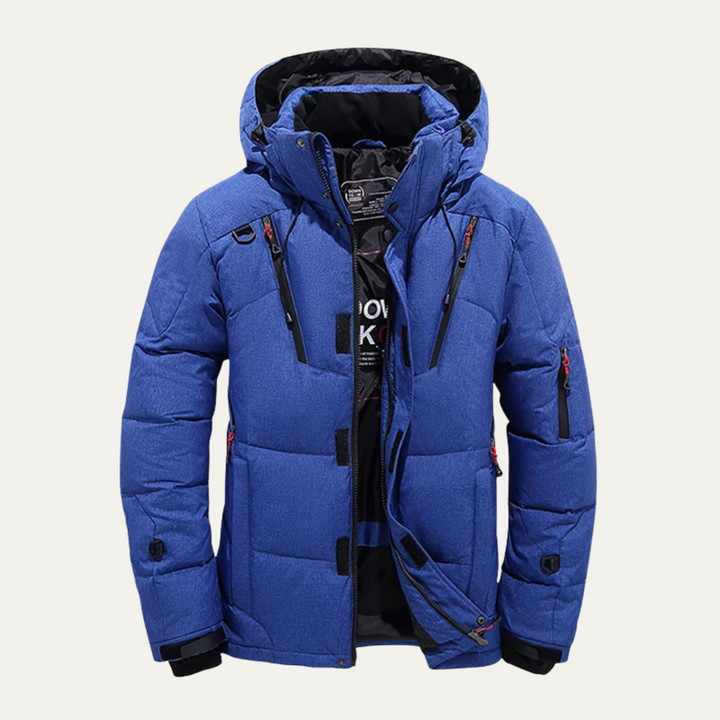 Mens Insulated Winter Parka Jacket with Hood