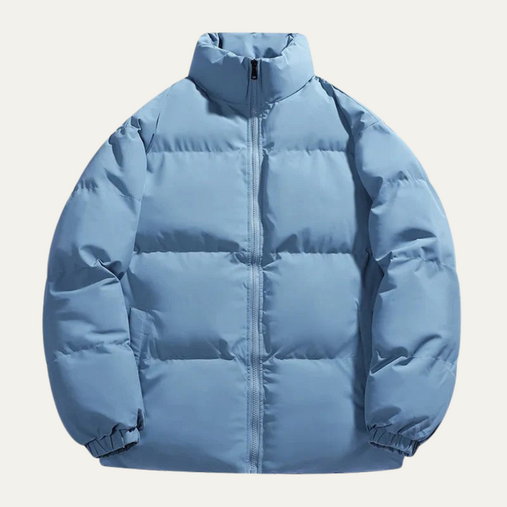 Mens Puffer Jacket Insulated Warm Elegant Fit