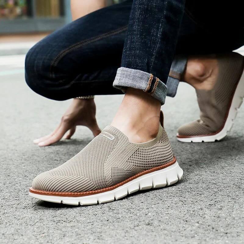 Unisex Knit Slip-On Shoes Stretch Fit Breathable
