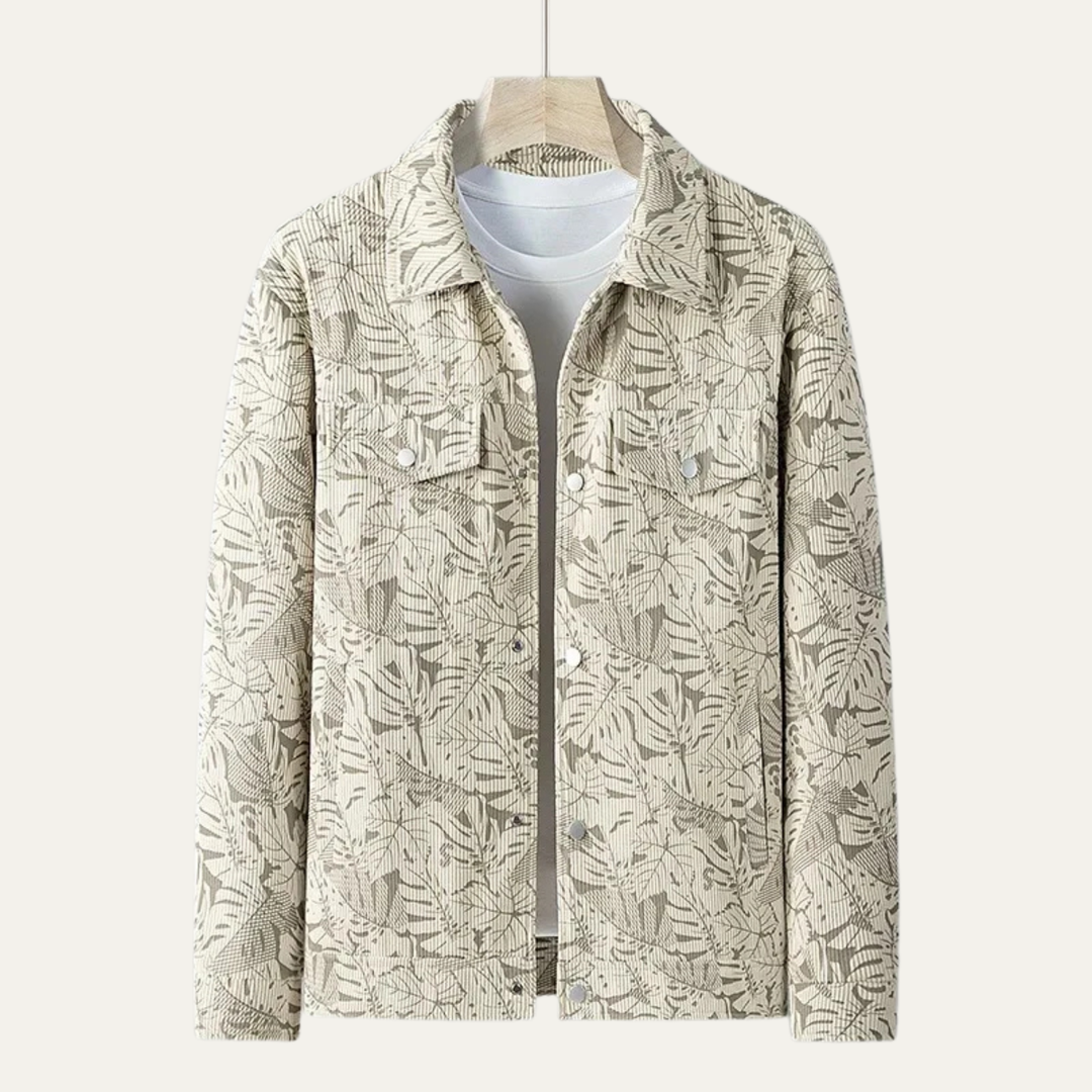 Mens Quilted Cotton Jacket Casual Slim Fit