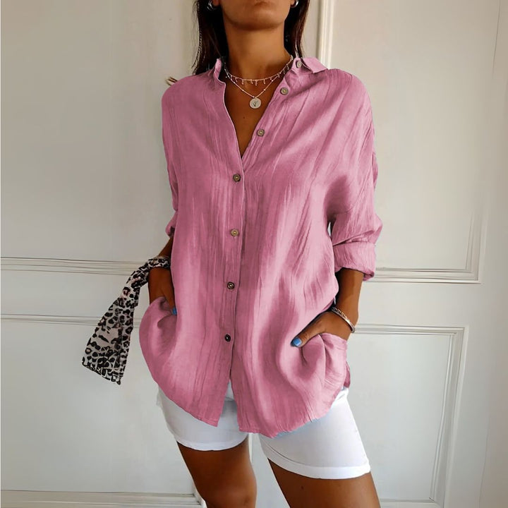 Womens Button-Up Shirt Classic Fit
